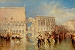 William Turner: Venedig, die Seufzerbrücke (Venice, the Bridge of Sighs), 1840
